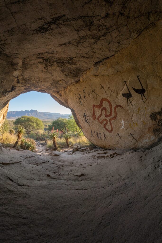 bushman rock art Khoisan Bushmen - First Nations